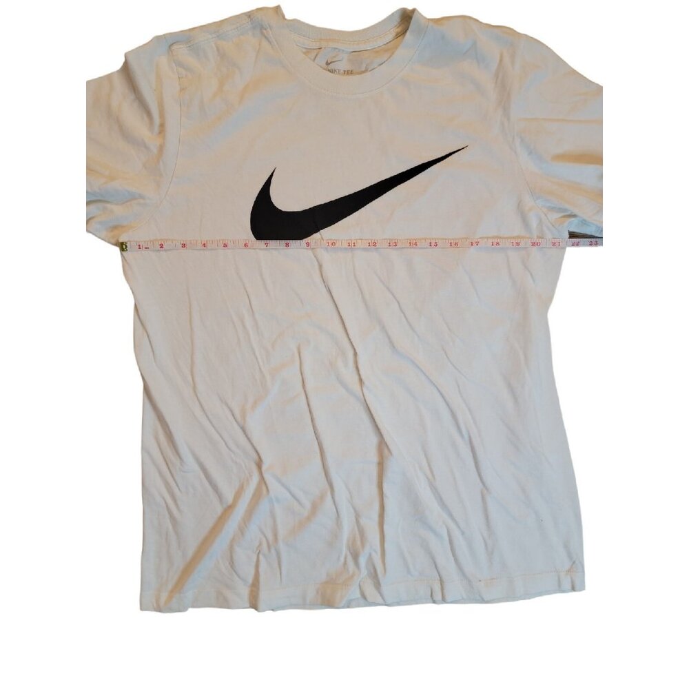 Nike CrewneckShirt Mens Short Sleeve XL Black Swoosh Lightweight Cotton - Picture 2 of 6